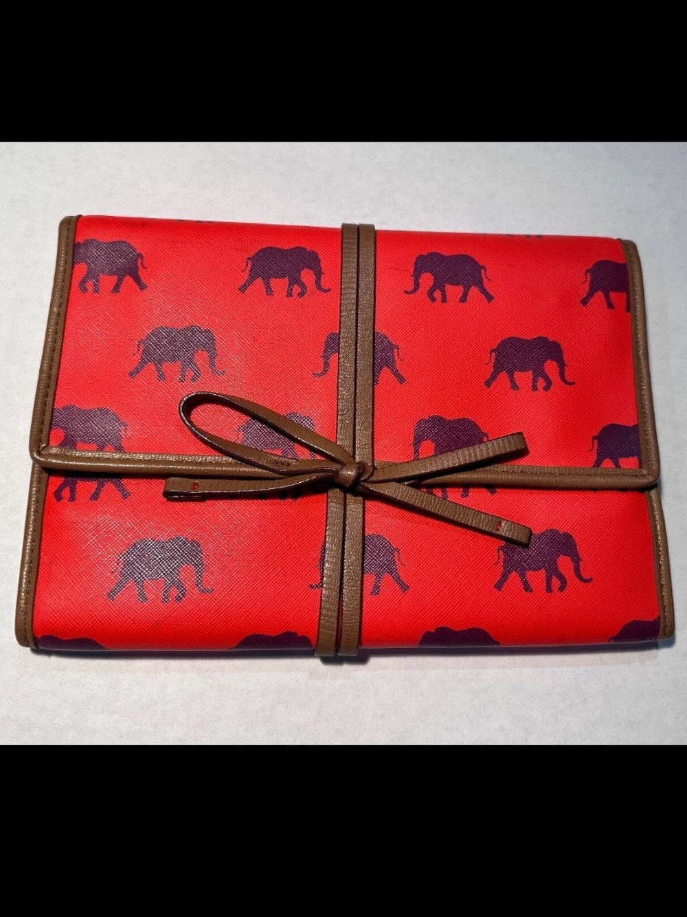 Stella & Dot Jewelry Organizer Travel Bag Pouch - "Bring Your Bling" Elephant